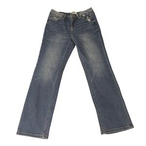 Mica Denim Los Angeles Womens Size 30 Medium Wash High Rise Straight Leg Jeans